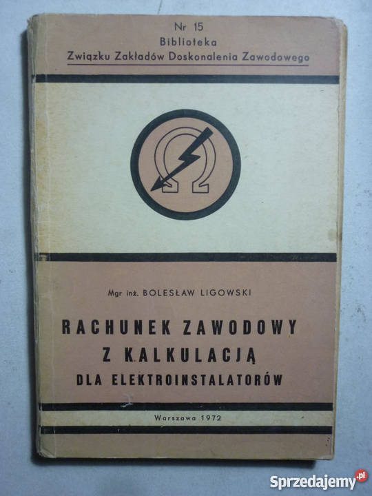 RACHUNEK ZAWODOWY Z KALKULACJA LIGOWSKI Książki naukowe i popularnonaukowe mazowieckie