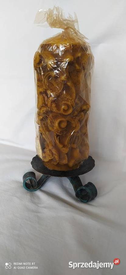 Duża niemiecka świeca modelowanaWysokość 22 x Wałbrzych