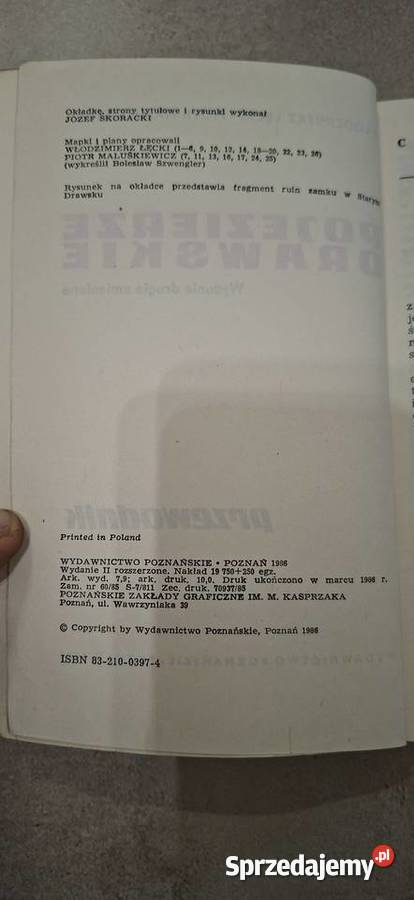 Przewodnik Pojezierze Drawskie 1986 Unikatowy Antykwariat Kalisz