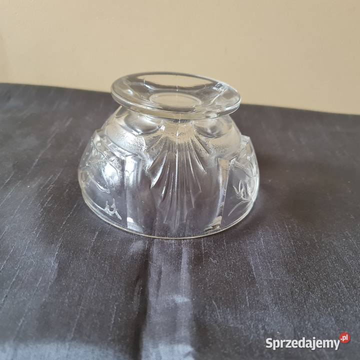 Szklana cukiernica z okresu PRLu mazowieckie Warszawa