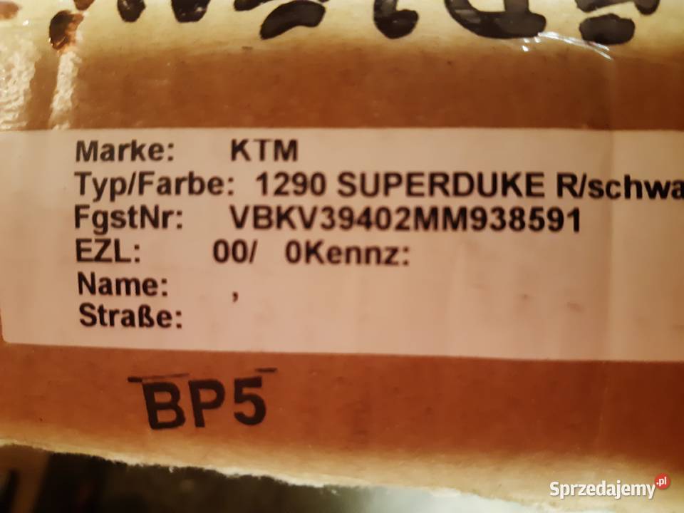 Kanapa do motoru KTM Nowe Skalmierzyce