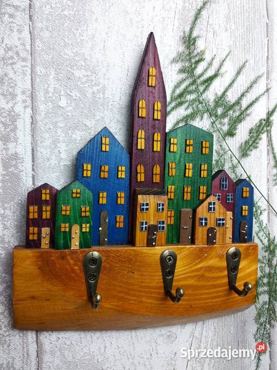 Kolorowy wieszaczek na kluczebiżuterię wielokolorowy Wrocław