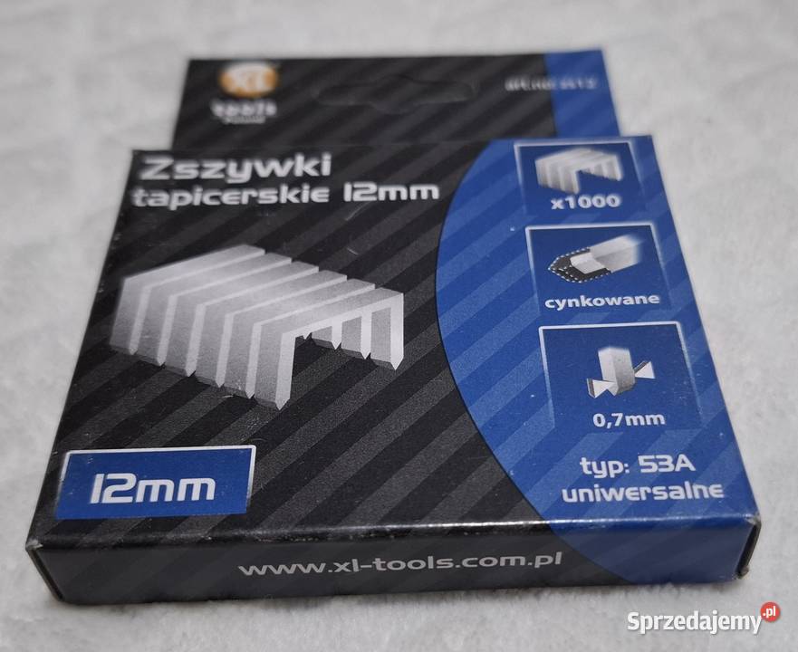 Zszywki tapicerskie 12mm uniwersalne 1000 Czeladź