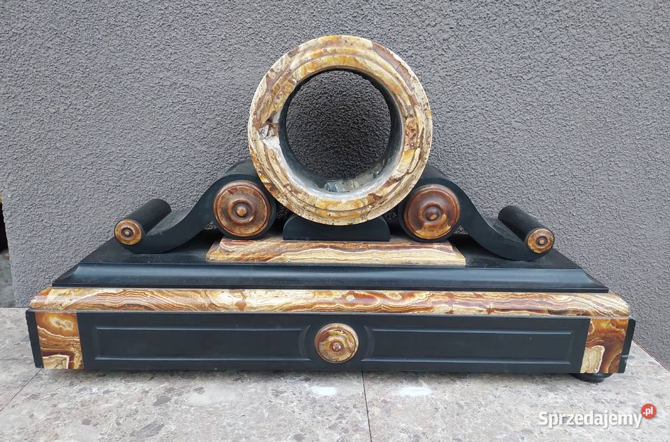 118 Obudowa marmurowa starego zegara kominkowego Tczew