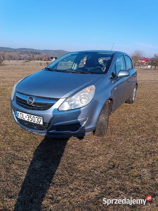 Opel corsa D 12 benzyna srebrny Corsa Kwaśniów Górny
