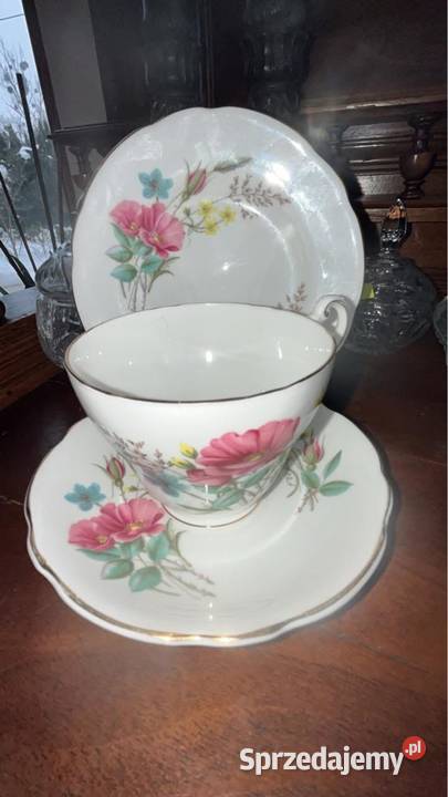 Filiżanka z talerzykiem deserowym Regency Porcelana i szkło Gdańsk