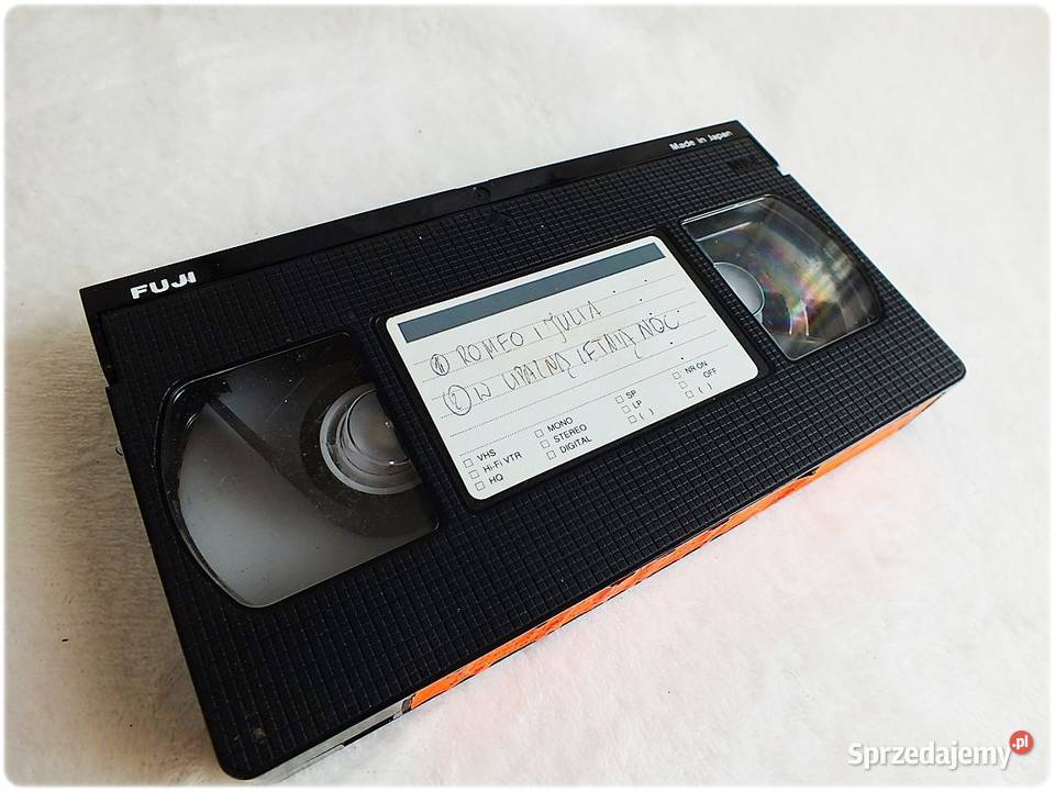 Kaseta VHS FUJI 180 minut Filmy Romeo i Juilia lubuskie Żary