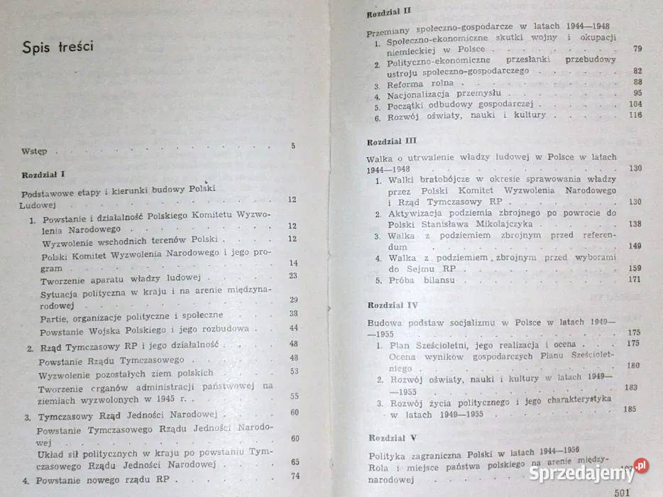 Z dziejów politycznych Polski 1944 1984 H Rok wydania 1994