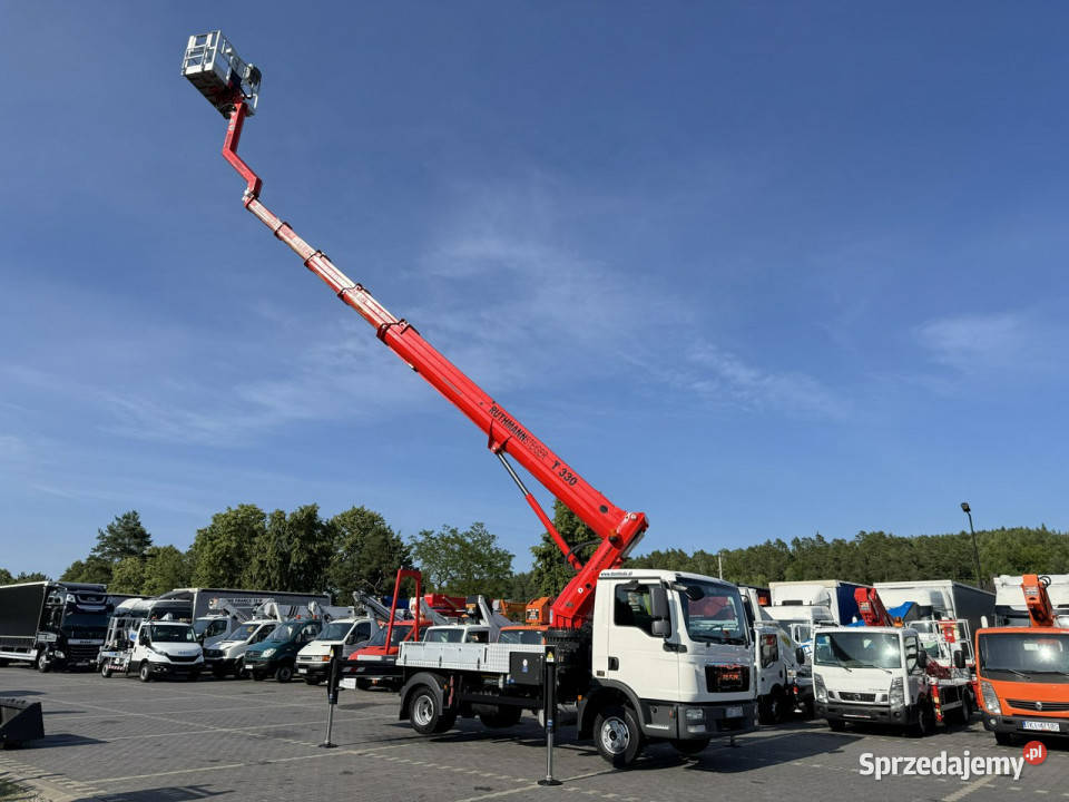 MAN TGL 7150 Zwyżka Ruthmann T330 33Metry DMC diesel Samochody ciężarowe Widełki