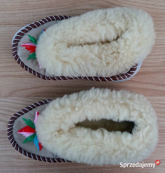 Pantofle Góralskie Zakopianki Kapcie skórzane 38 Gliwice sprzedam