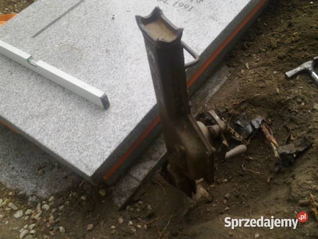 Podnoszenie grobu pomnika poziomowanie grób
