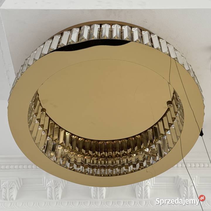 Plafon kryształowy lampa sufitowa glamour złota Warszawa