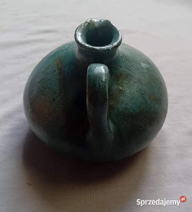 Ceramiczny świecznik ceramika artystyczna 1986 r