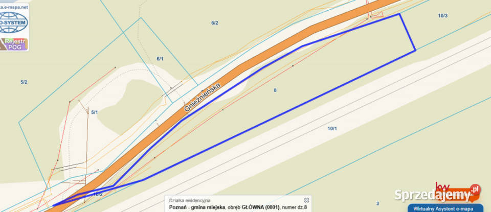 Grunt na sprzedaż Poznań 3542m2 225zł/m2