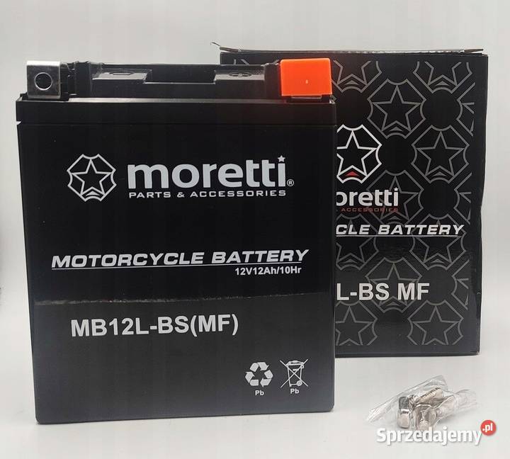 AKUMULATOR MOTOCYKLOWY MORETTI MB12LBS YB12ALA2