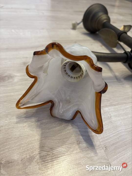 Żyrandol lampa sufitowa retro vintage 2 ramiona Lampy wiszące Świeradów-Zdrój sprzedam