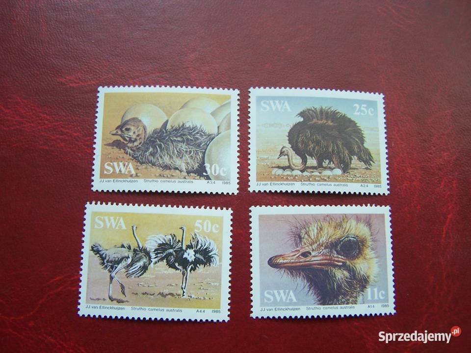 SWA 1985 MNH Mi 56669 Fauna Ptaki Struś Tychy