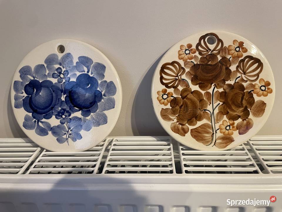 Włocławek fajansowa płytka podstawka PRL pomorskie Pruszcz Gdański