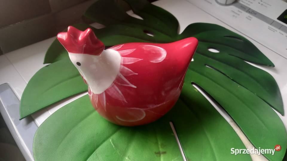 Kurka porcelanowa ręcznie malowana
