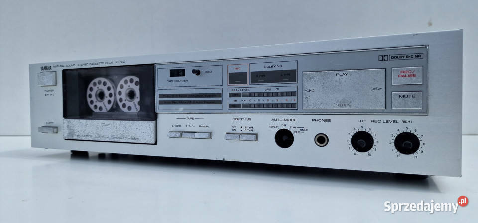 Magnetofon Yamaha K220 Stereo Cassette Deck Magnetofony Międzychód