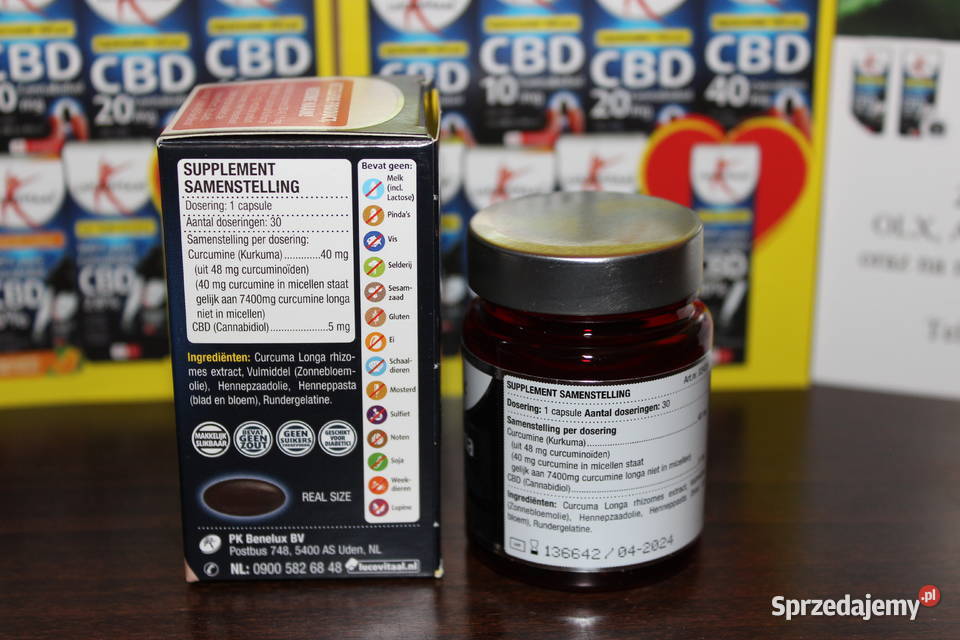 Lucovitaal Kurkuma 40mg CBD 5 mg 30 Caps Łódź