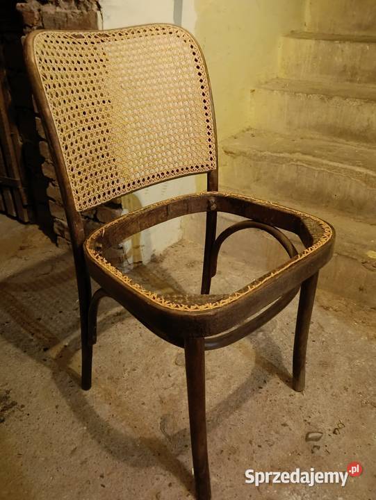 Krzesło gięte z plecionką rattanową 811 Krzesła sprzedam