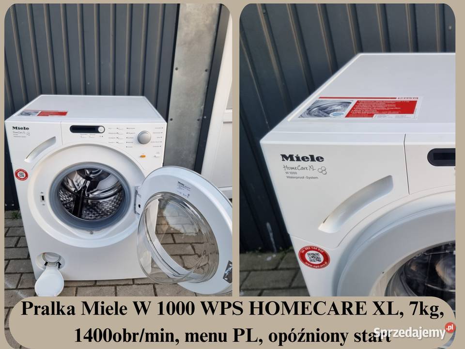 Pralka Miele W1914 W 1000 WPS HomeCare XL 7 wolnostojące