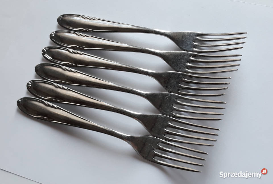 Widelce obiadowe 2 KŁOS Gerlach sztućce PRL Dąbrowa Górnicza