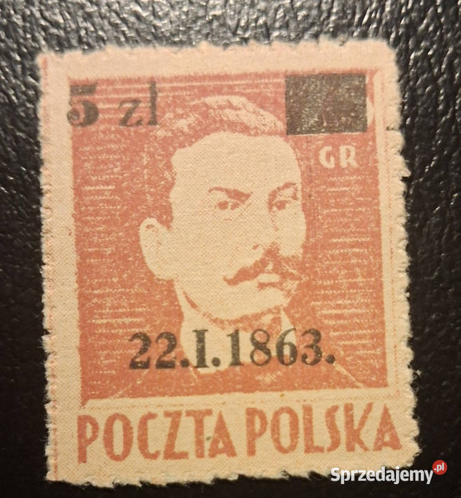 Znaczek Fi 347 Traugutt 1945 r Powstanie Łódź