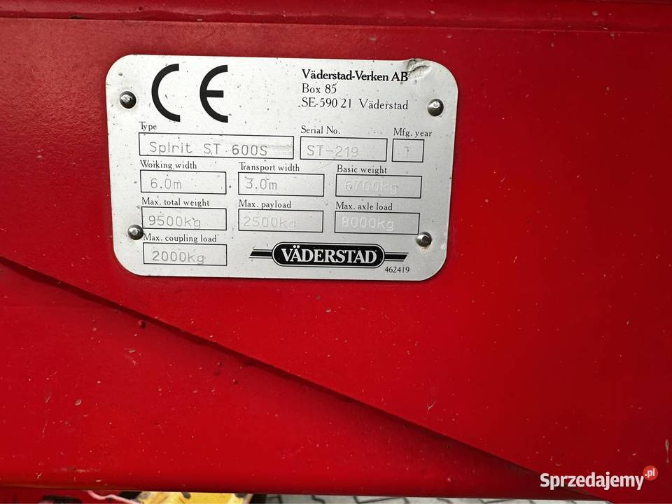 Agregat uprawowo siewny Vaderstad Spirit 600