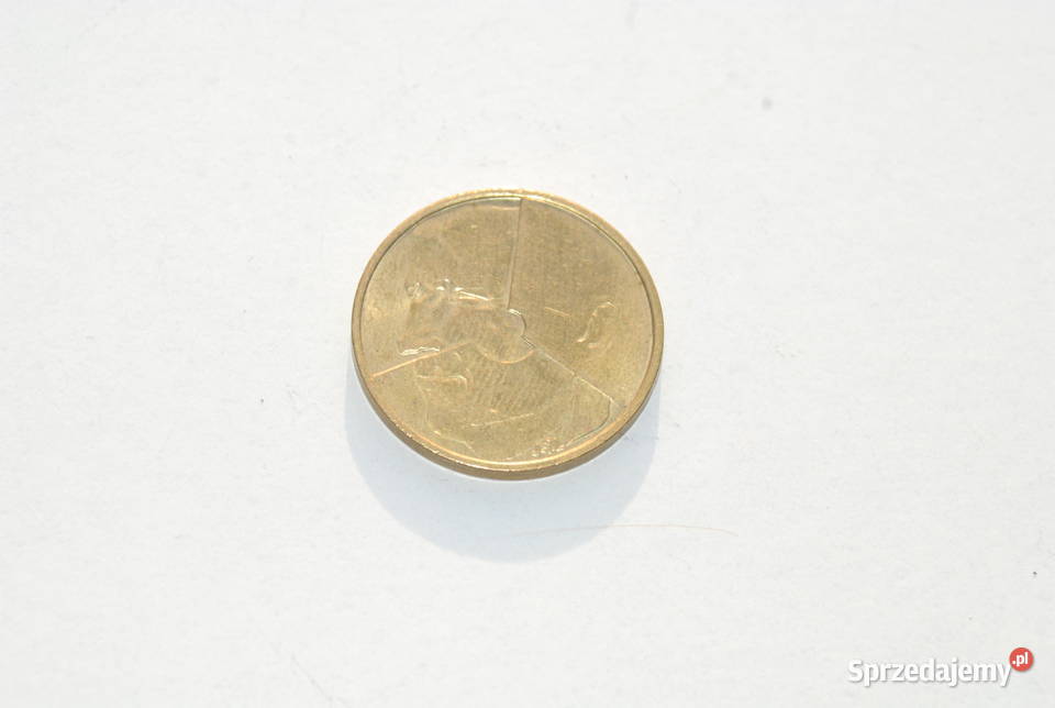 Stara moneta 5 franków Belgia 1986 unikat antyk Cieszyn
