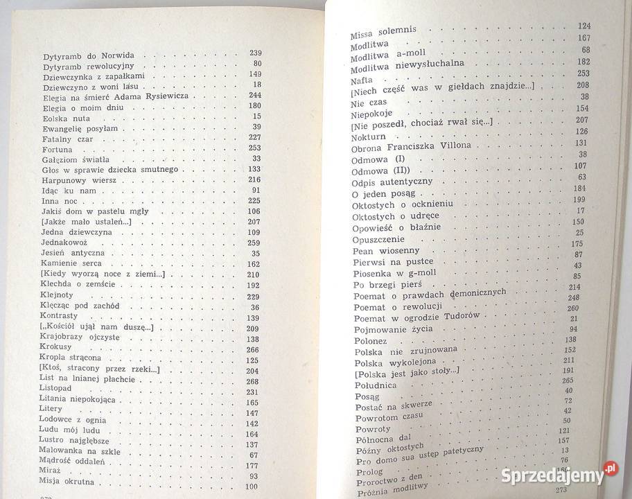 L Niemojowski Wiersze wczesne wybrane Warszawa sprzedam