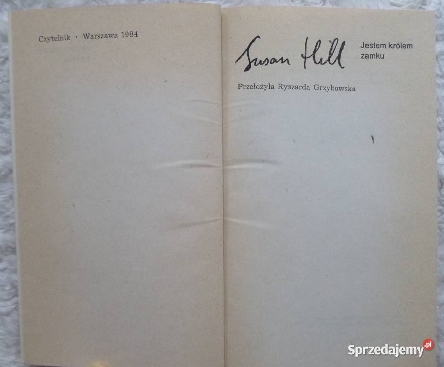 Jestem królem zamku Susan Hill Warszawa sprzedam