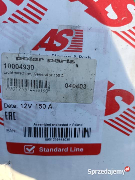 Alternator Volvo C30 niesprawny Pozostałe Wykroty