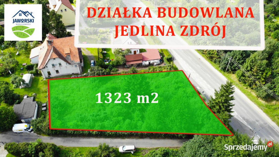 Oferta sprzedaży działki 1323m2 Jedlina-Zdrój