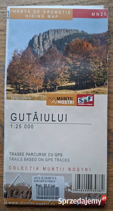Rumunia Hiking Map Haarta de Drumetie 125 000 29 małopolskie Kraków