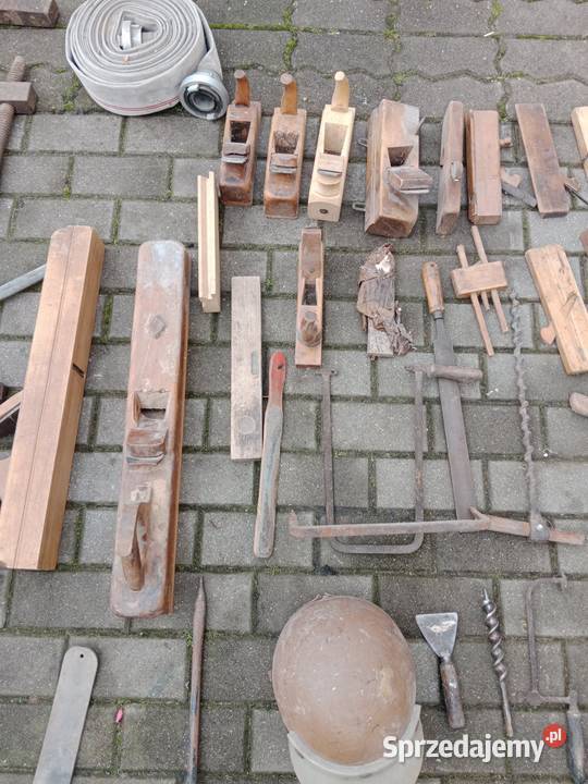 Antyk stolarnia heble strugi piły Chojnice