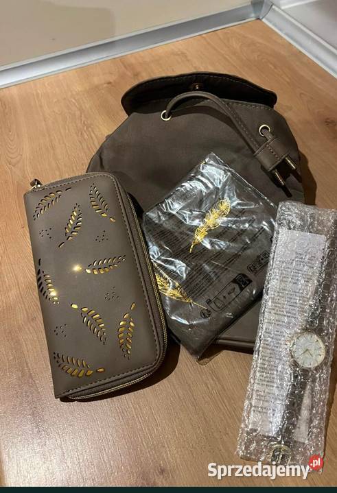 Super zestaw Plecak portfel zegarek i apaszka Gdańsk