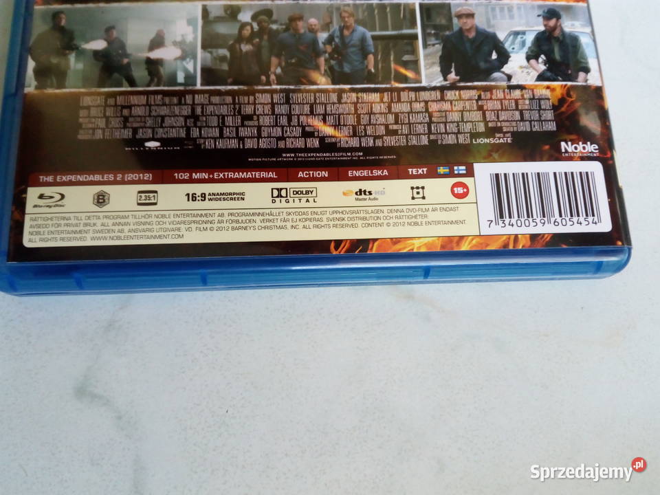 Film THE EXPENDABLES 2 Bluray Disc Puławy