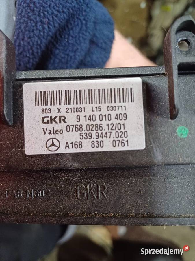 Mercedes a klasa w168 grzałka nagrzewnicy Części samochodowe Nowy Tomyśl sprzedam
