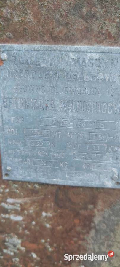 Betoniarka BWE 150 Wrocław