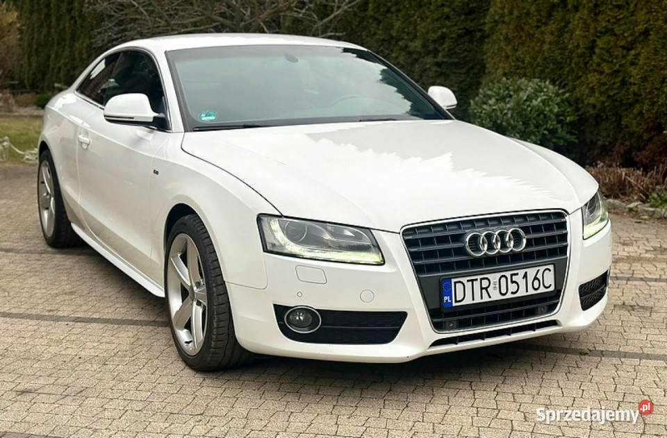 Audi A5 Coupe Audi A5 20TFSI 180 Biała Ładna bluetooth A5 dolnośląskie Wrocław
