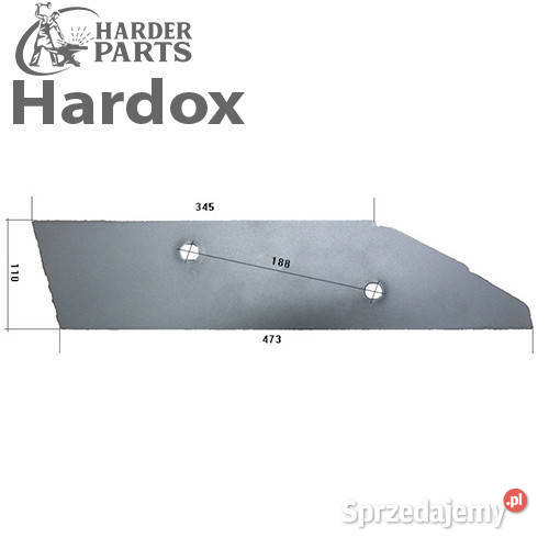 Płoza krótka HARDOX 278071L części do pługa KUHN podlaskie Suwałki sprzedam