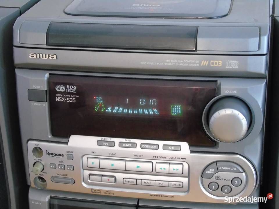 Wieża Aiwa kolumny RDS AUX CD 110 wat WYSYŁKA Jasło