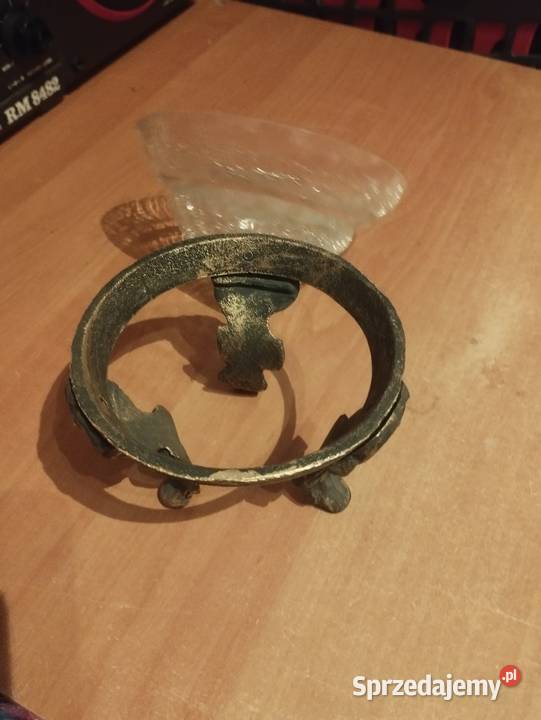 Cukiernica mosiężna stara bogato zdobiona pomorskie Gdańsk