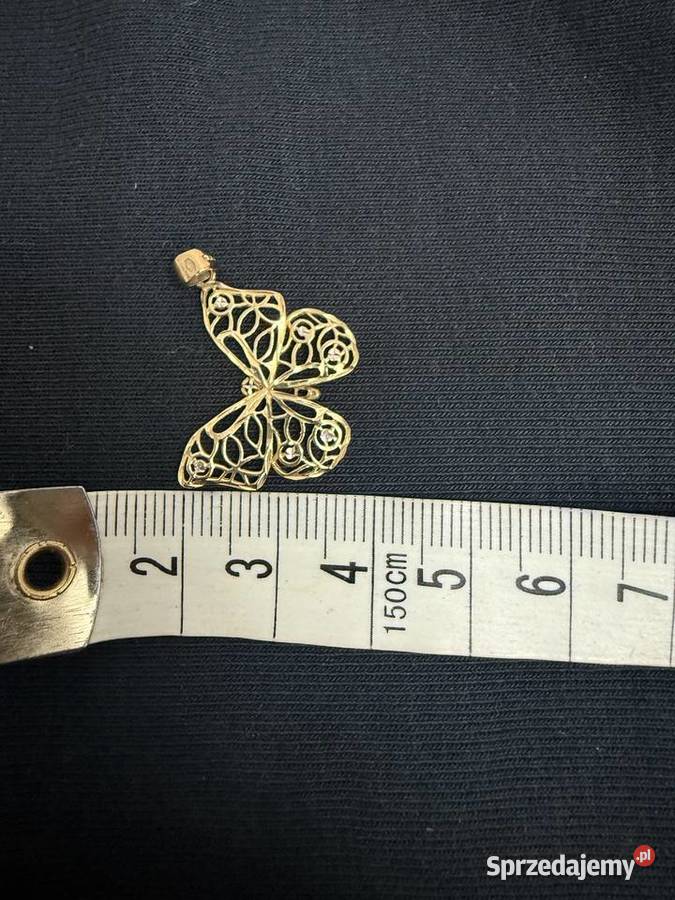 Zawieszka złota motyl złoto Bażyny