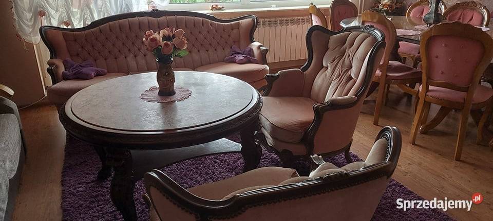 Sprzedam komplet ludwikowski kanapa dwa fotele Konstantynów Łódzki sprzedam