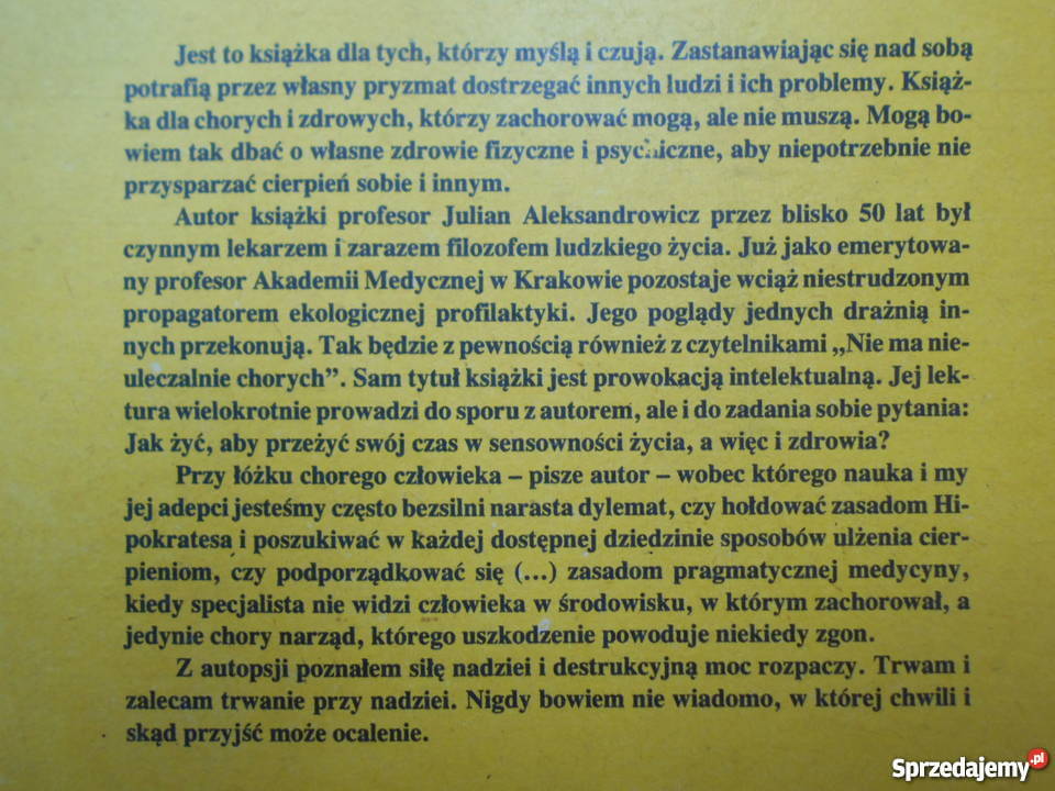NIE MA NIEULECZALNIE CHORYCH JULIAN Zielona Góra