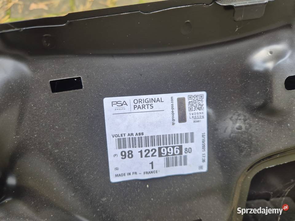 Nowa pokrywa bagażnika Citroen C3 oryginalna osobowe Milanówek
