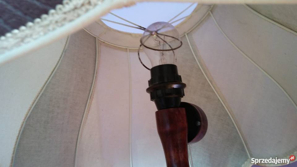lampa z drewna podłogowa stojąca Poznań